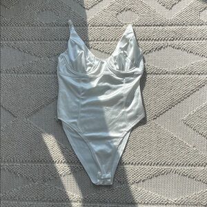 Elegant White Women's Bodysuit